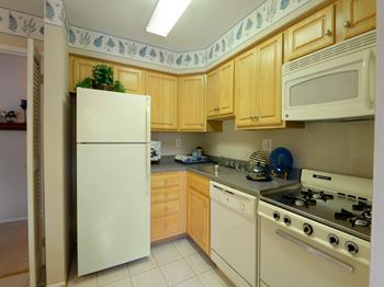 Full equipped kitchen at Painters Mill Apartments, Randallstown, MD